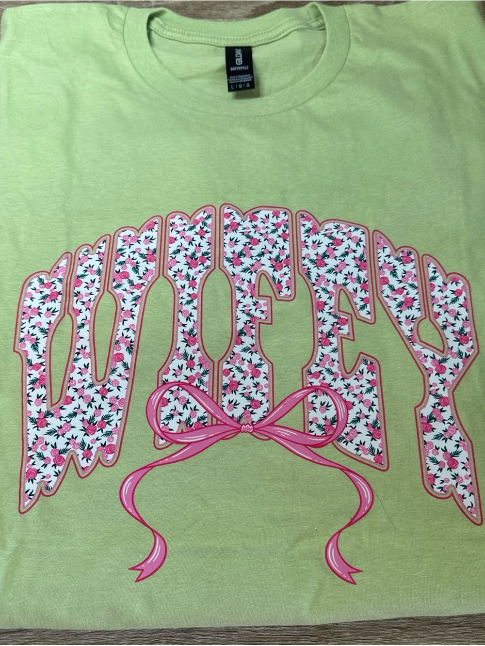Gildan Softstyle Lime Green Crew Neck Tee